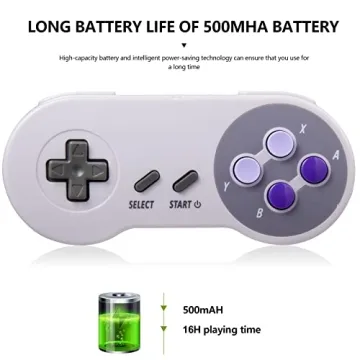 MODESLAB 2.4 GHz Wireless SNES Controller Gamepad 2 Pack