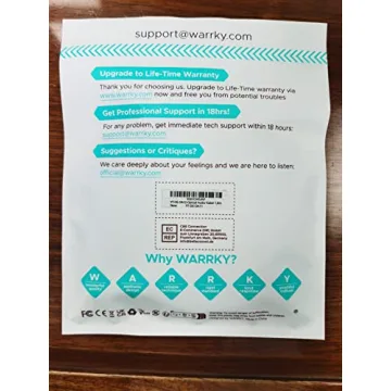 Warrky 6ft Optical Audio Cable - Gold-Plated, Durable Design