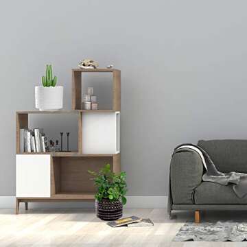 BUYMAX Plant Pots–6 inch Glazed Ceramic Flower Pot with Drainage Holes - Gardening Home Desktop Office Windowsill Decoration Gift Set 2 - Plants NOT Included