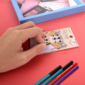 Molain Cute Sticky Notes 6 Pack Adorable Memo Pads