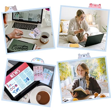 Molain Cute Sticky Notes 6 Pack Adorable Memo Pads