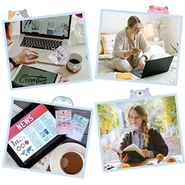 Molain Cute Sticky Notes 6 Pack Adorable Memo Pads