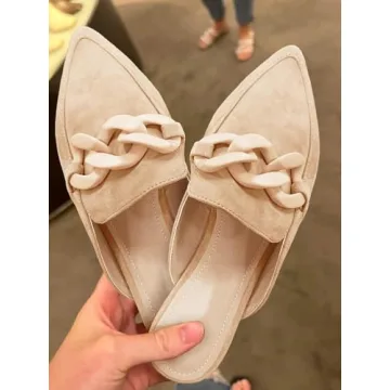 Juliet Holy Women's Mules - Stylish Pointed Toe Flats