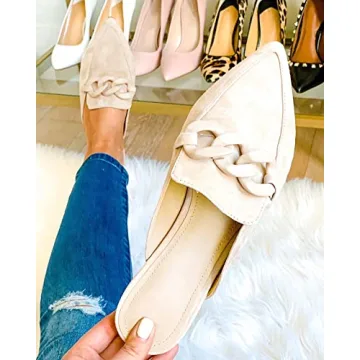 Juliet Holy Women's Mules - Stylish Pointed Toe Flats