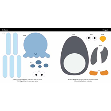 First Sticker Art Book for Kids Ages 3-6 - Ocean Theme