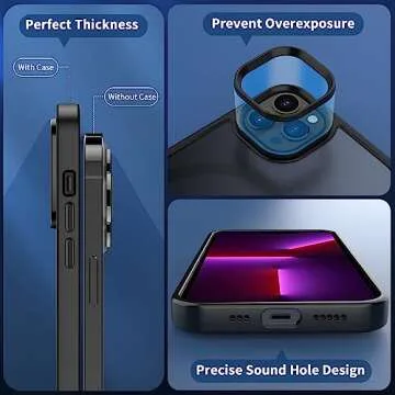 CACOE Magnetic Case for iPhone 13 Pro 6.1 inch-Compatible with MagSafe & Magnetic Car Phone Mount,Anti-Fingerprint TPU Thin Phone Cases Cover Protective Shockproof (Matte Black)