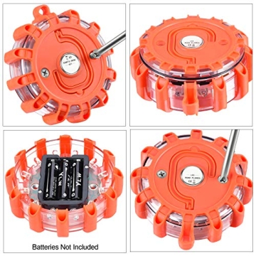 Tobfit LED Road Flares Emergency Lights with Magnetic Base