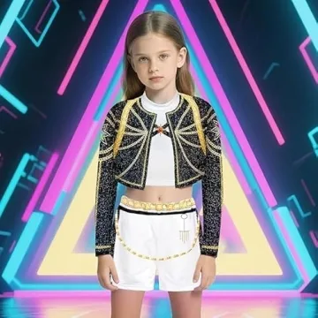 HIDLY Pop Singer Demon Costume for Halloween Girls