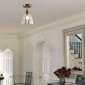 Sedelan Vintage Pendant Light - Elegant Glass Hanging Lamp