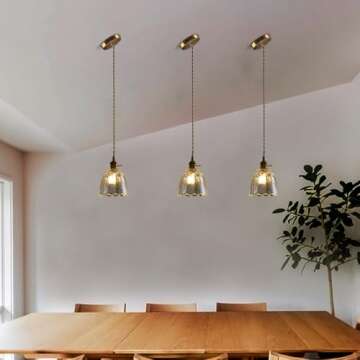 Sedelan Vintage Pendant Light - Elegant Glass Hanging Lamp