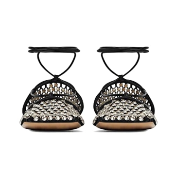 XYD Women Closed Square Toe Studded Flats for Everyday Style