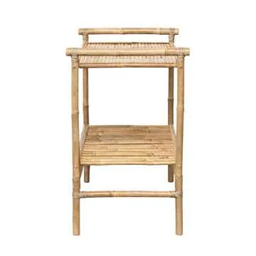 Creative Co-Op Bamboo 2-Tier Shelf for Stylish Storage