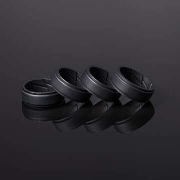 ThunderFit Silicone Wedding Rings for Active Men - Versatile Gift