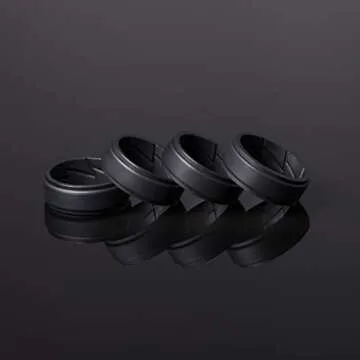 ThunderFit Silicone Wedding Rings for Active Men - Versatile Gift