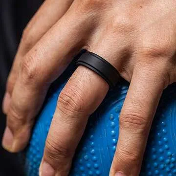 ThunderFit Silicone Wedding Rings for Active Men - Versatile Gift