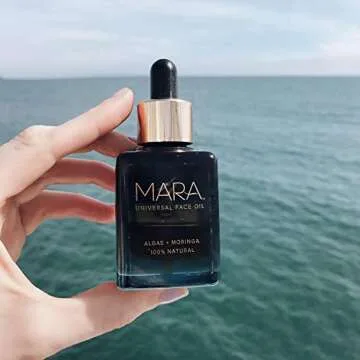 MARA - Natural Algae + Moringa Universal Face Oil | Plant-Based Skin Care | Nourishes with Algae Plankton Blend + Boosts Firmness For All Skin Types, (.5 oz | 15 ml)