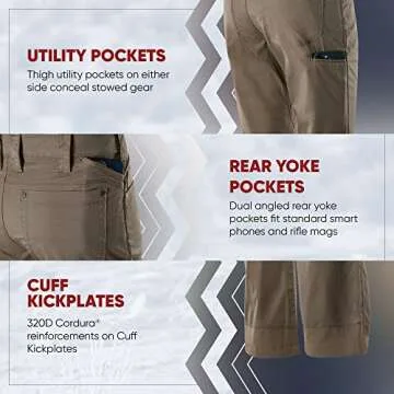 Vertx Men's Tactical Pants with Quick Dry Technology, 34W x 32L