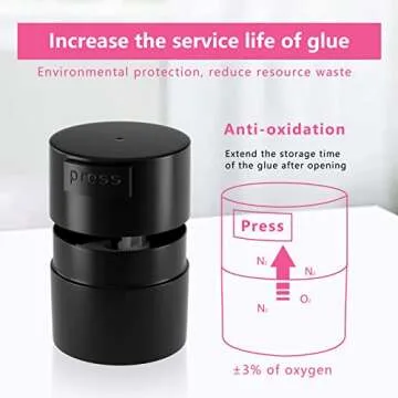 Buqikma Eyelash Extension Glue Jar Storage Tank