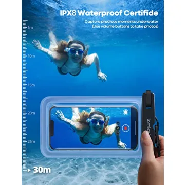 Lamicall Waterproof Phone Pouch IPX8 for Beach & Pool