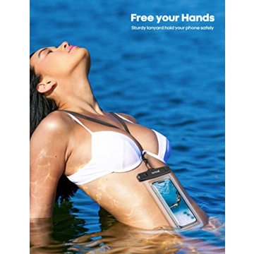 Lamicall Waterproof Phone Pouch IPX8 for Beach & Pool