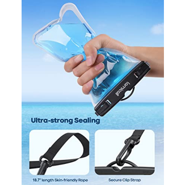 Lamicall Waterproof Phone Pouch IPX8 for Beach & Pool