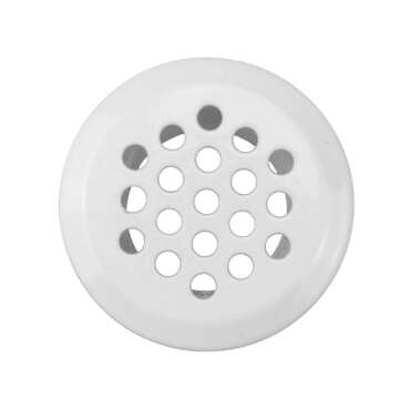 Semetall Air Vents 20 Pack 25mm(1") Stainless Steel Circular Soffit Vent Round Vent Mesh Hole Louver for Kitchen/Bathroom/Cabinet/Wardrobe/Shoebox (White)