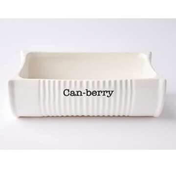 Charming Mud Pie Can-Berry Dish & Spatula Set