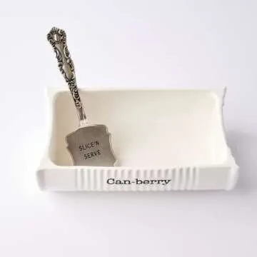 Charming Mud Pie Can-Berry Dish & Spatula Set