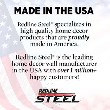 Redline Steel Motivational Wall Art – World Map