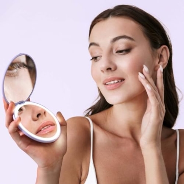 Fancii Compact LED Travel Magnifying Mirror