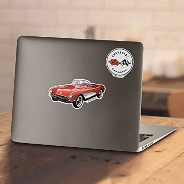 Popfunk Chevy Corvette Vintage Logo T-Shirt & Stickers