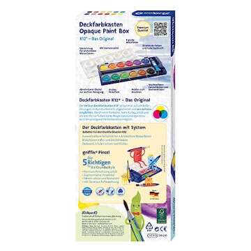 Pelikan Opaque Watercolor Set with 12 Colors Plus White Tube