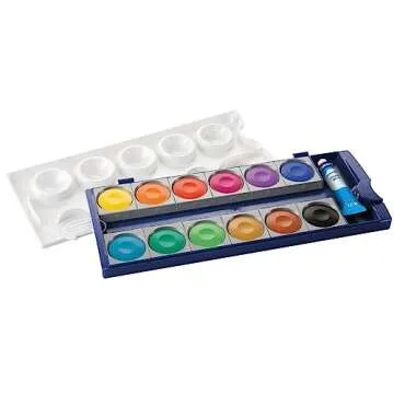 Pelikan Opaque Watercolor Set with 12 Colors Plus White Tube