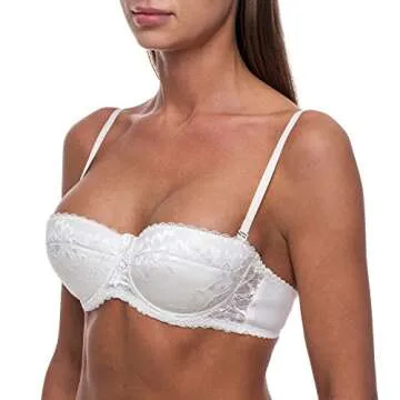 Frugue Strapless Push Up Lace Sexy Bandeau Bra for All