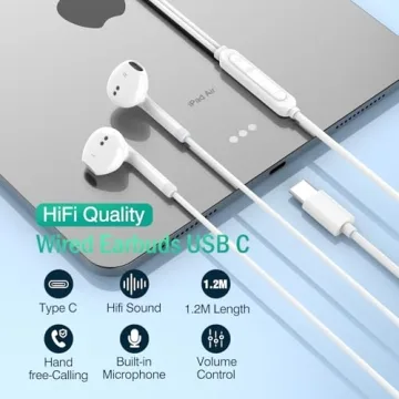 USB C Headphones for iPhone 17 16 15 and More
