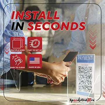 SPEEDYORDERS Protective Sneeze Guard, 1/4" thick 32" x 20" With Opening Clear Acrylic Plexiglass Shield For Counters, Transaction Window for Employers & Customers, Barrier Against Sneezing