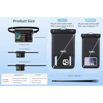 AiRunTech Waterproof Phone Pouch for iPhone & More