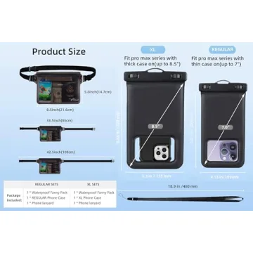 AiRunTech Waterproof Phone Pouch for iPhone & More