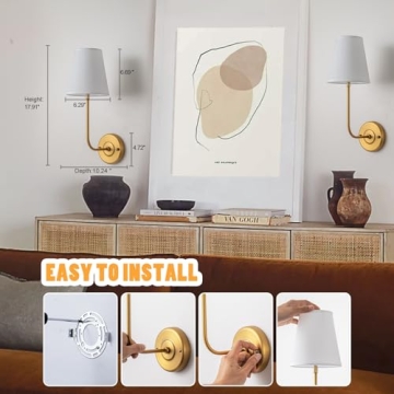 Innovative Battery Operated Wall Sconces Set of Two