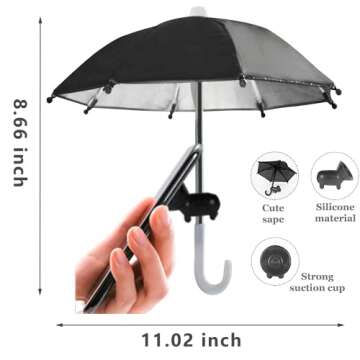 Phone Umbrella Suction Cup Stand for All Smartphones