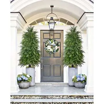 Stunning 4ft Artificial Cedar Topiary Trees for Home