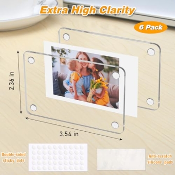 Acrylic Fridge Magnetic Frames for Instax Mini Photos