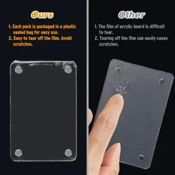 Acrylic Fridge Magnetic Frames for Instax Mini Photos