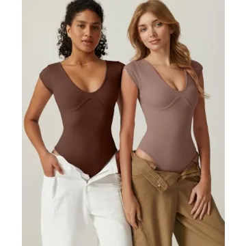 Stylish QINSEN Mushroom Bodysuit for Women