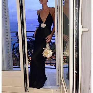 Elegant Backless Maxi Dress for Women | Zempertoopa