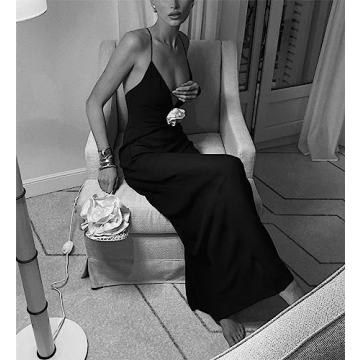 Elegant Backless Maxi Dress for Women | Zempertoopa