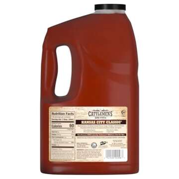 Cattlemen's Kansas City Classic BBQ Sauce, 1 gal - One Gallon Jug of Kansas City Barbecue Sauce, Per...