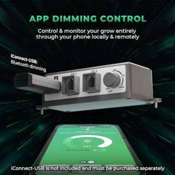 2025 New MARS HYDRO 800Watt FC-E8000 Foldable LED Grow Light 5x5ft, Full Spectrum Grow Light Bar Commercial Plant Growing Lamp for Vertical Farming