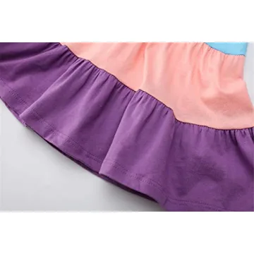 HILEELANG Girl's Summer Swing Dress - A-Line Playwear