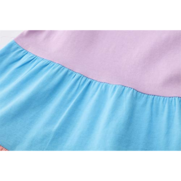 HILEELANG Girl's Summer Swing Dress - A-Line Playwear